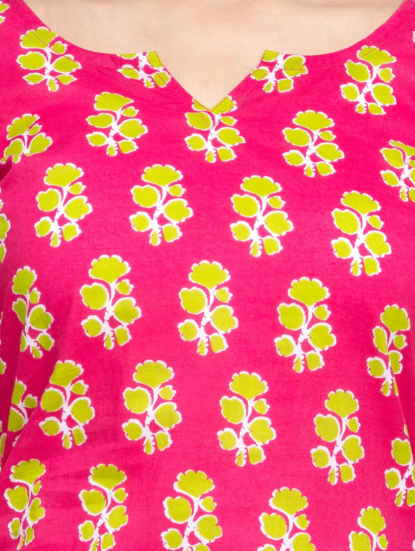 floral print kurta palazzo set - 16694879 - Zoom Image - 4