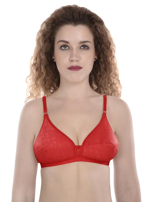 floral patch solid bra - 16694897 - Standard Image - 1