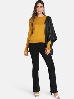 long sleeved round neck top - 16694964 - Standard Image - 4