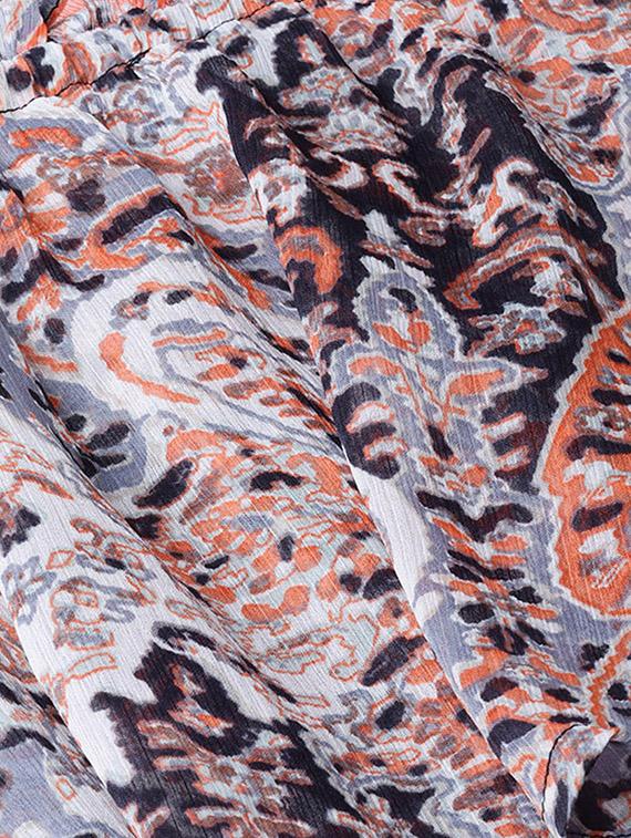 off shoulder printed high low dress - 16695235 - Zoom Image - 4