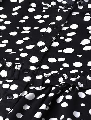 polka dot frill detail shift dress - 16695242 - Standard Image - 4