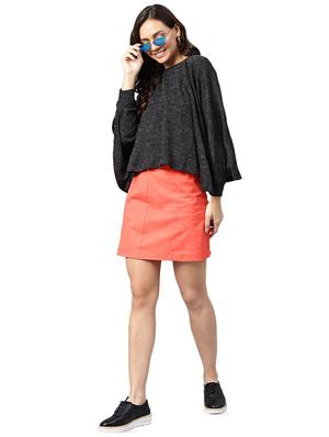 bat wing sleeved solid top - 16695271 - Standard Image - 4