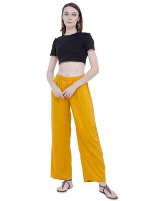 high rise solid straight palazzo - 16695729 - Standard Image - 4