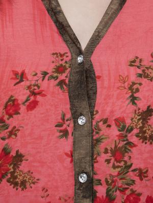 floral printed kurta palazzo set - 16695735 - Standard Image - 4