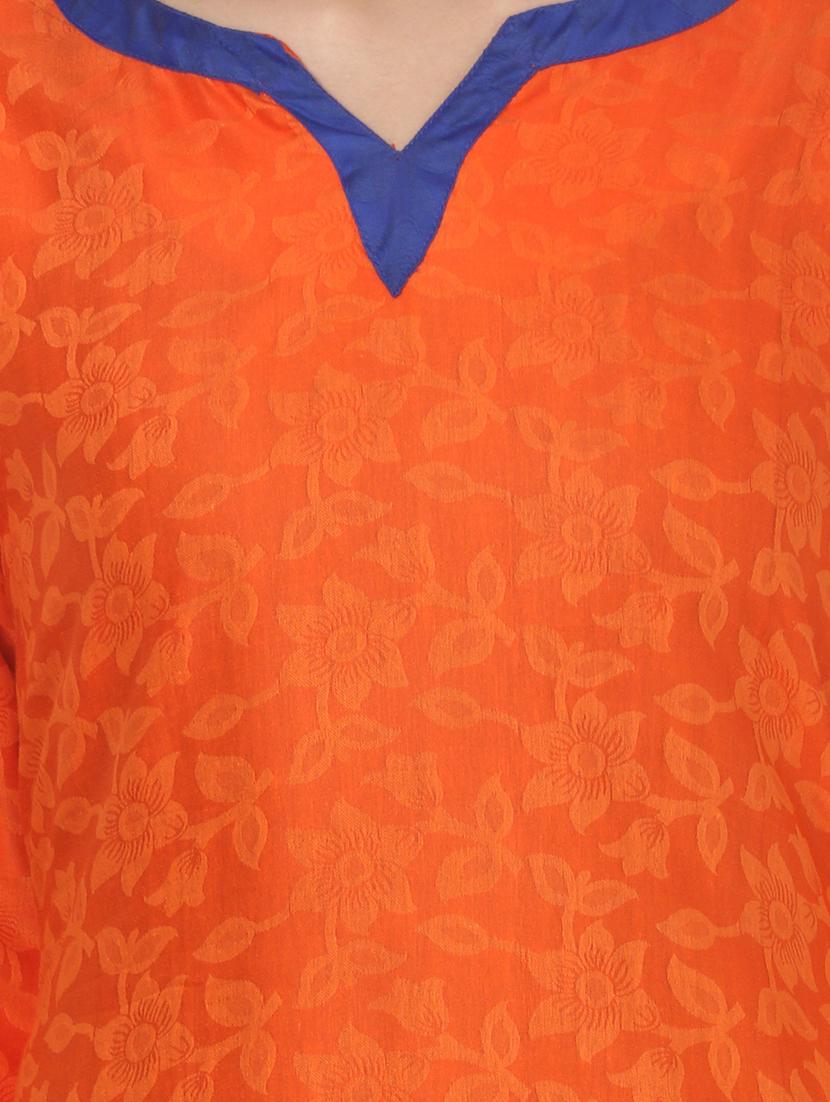 solid straight kurta - 16695737 - Zoom Image - 4
