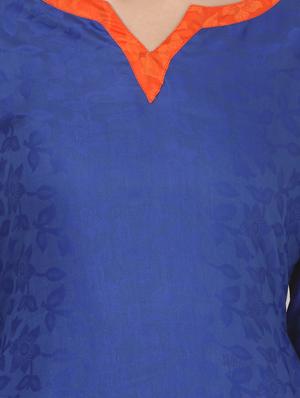 solid straight kurta - 16695738 - Standard Image - 4