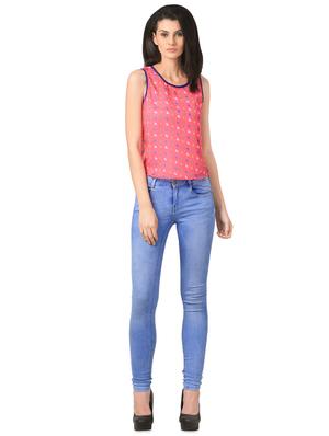 round neck heart print tank top - 16695810 - Standard Image - 4