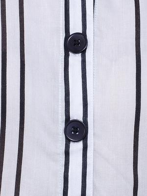 tie knot striped top and palazzo set - 16695814 - Standard Image - 4