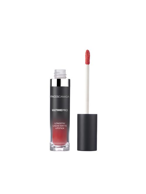 facescanada ultime pro longstay liquid matte lipstick hot vermilion 19 6ml - 16696056 - Standard Image - 1