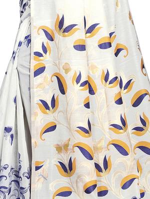 conversational printed saree with blouse - 16696175 - Standard Image - 4