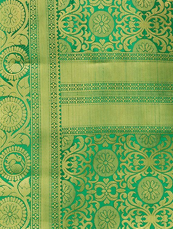conversational kanjivaram saree with blouse - 16696668 - Zoom Image - 4