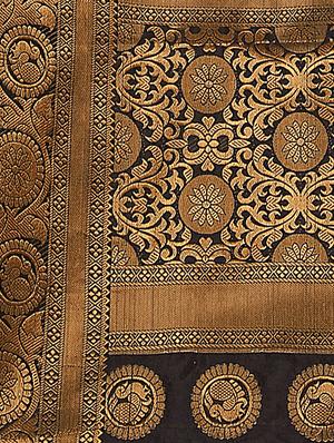 conversational kanjivaram saree with blouse - 16696669 - Standard Image - 4