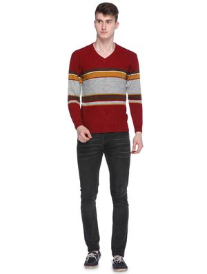 red color block pullover - 16696683 - Standard Image - 4
