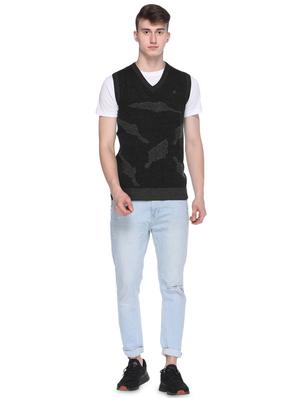 black acrylic printed pullover - 16696698 - Standard Image - 4