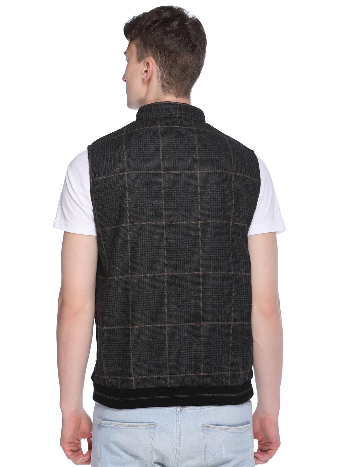 brown checkered reversible jacket - 16696712 - Zoom Image - 4
