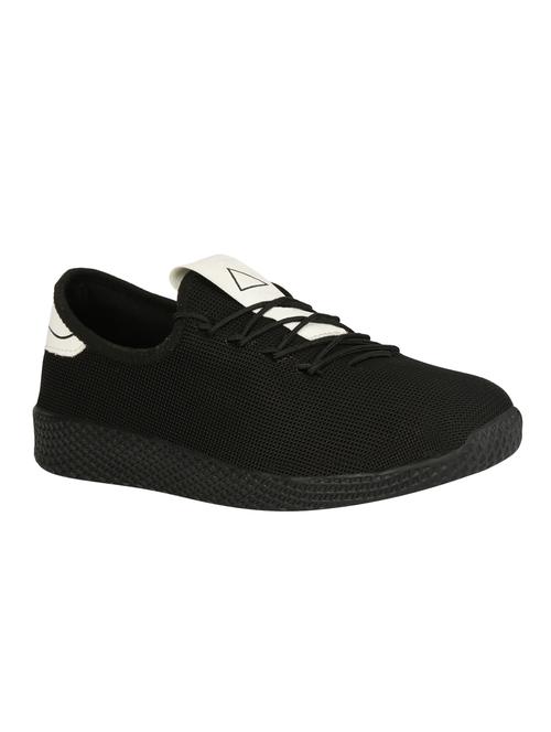 black fabric lace up shoes - 16696910 - Standard Image - 1