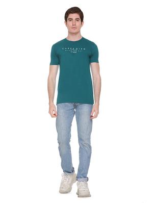 green typographic chest print t-shirt - 16698125 - Standard Image - 4