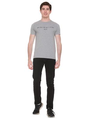 grey typographic chest print t-shirt - 16698128 - Standard Image - 4