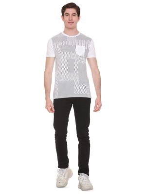 white front print pocket t-shirt - 16698138 - Standard Image - 4