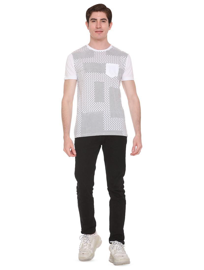 white front print pocket t-shirt - 16698138 - Zoom Image - 4