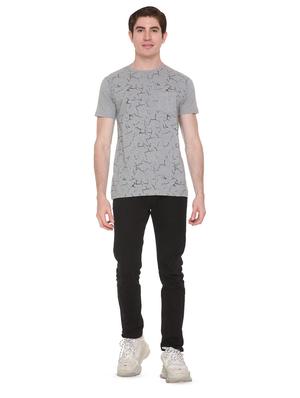 grey front print pocket t-shirt - 16698139 - Standard Image - 4