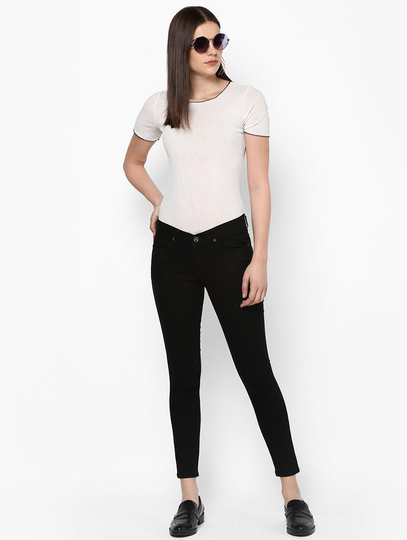 high rise solid jeans - 16698235 - Zoom Image - 4