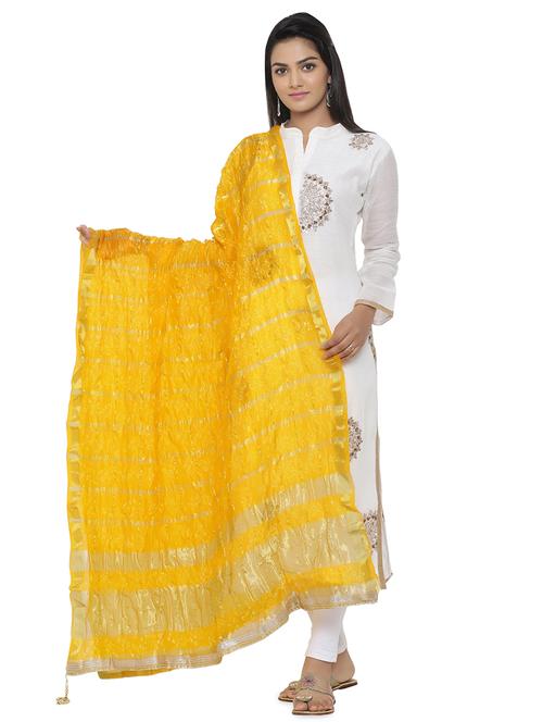 gota patti bandhani dupatta - 16698265 - Standard Image - 1