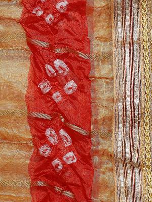 gota patti bandhani dupatta - 16698269 - Standard Image - 4