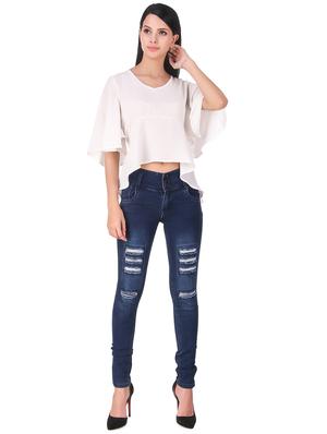 bell sleeved asymmetric top - 16698339 - Standard Image - 4