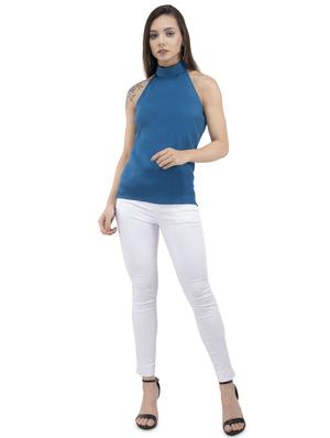 halter neck solid top - 16698379 - Standard Image - 4