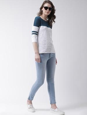 crew neck color block tee - 16698548 - Standard Image - 4