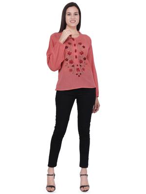 embroidered a-line kurti - 16699280 - Standard Image - 4