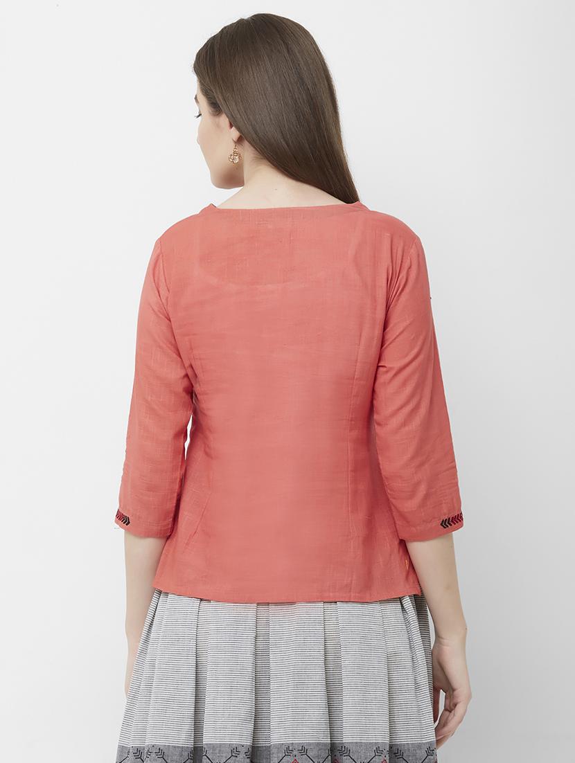 embroidered skirt top set - 16699753 - Zoom Image - 4