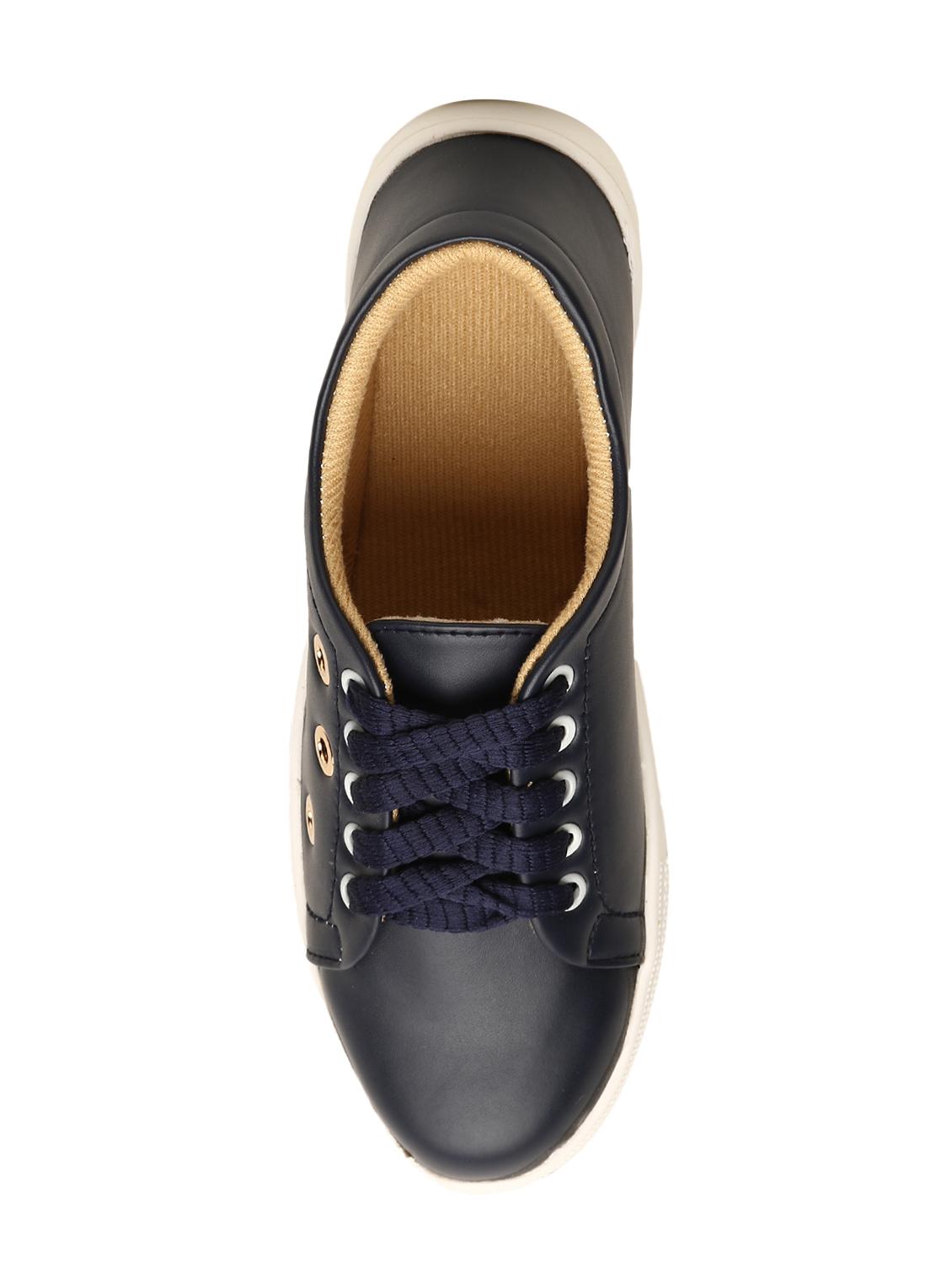 navy lace-up sneakers - 16699873 - Zoom Image - 4