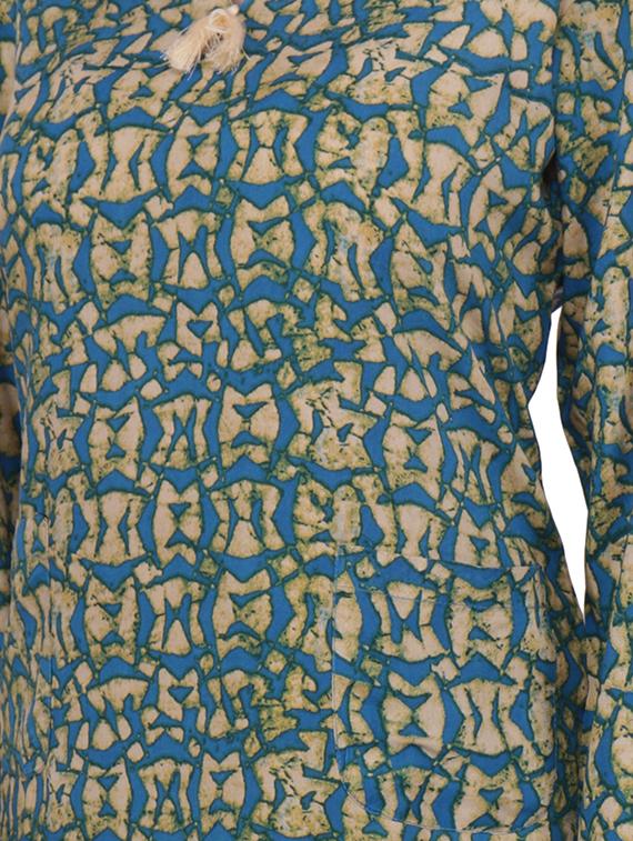 printed high low kurta - 16700079 - Zoom Image - 4