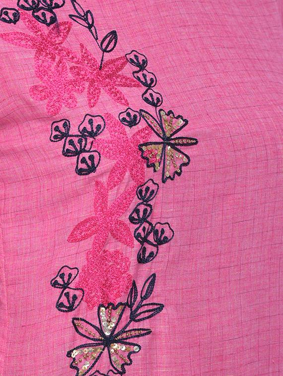 bell sleeves straight kurta - 16700178 - Zoom Image - 4
