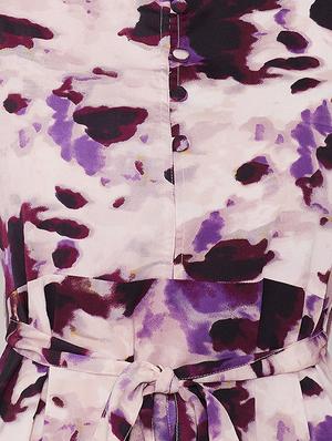 tie knot floral a-line dress - 16700256 - Standard Image - 4