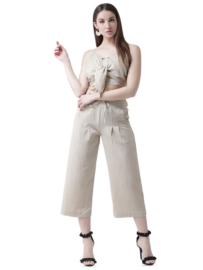 tie front pleated trouser - 16700384 - Zoom Image - 4