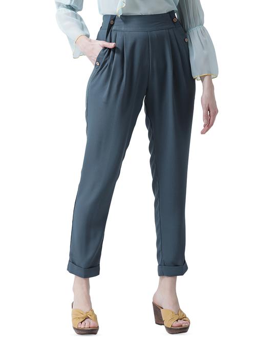 high rise pleated trouser - 16700388 - Standard Image - 1