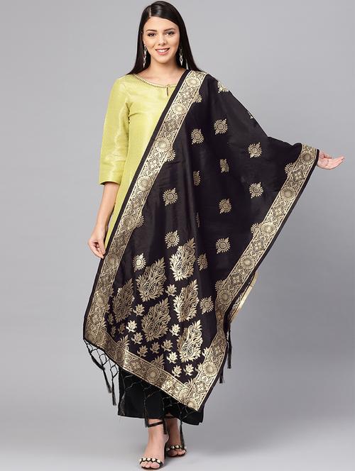 ethnic motif banarasi dupatta - 16700502 - Standard Image - 1