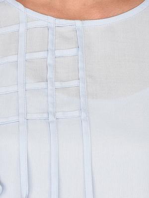 solid a-line kurta - 16700780 - Standard Image - 4