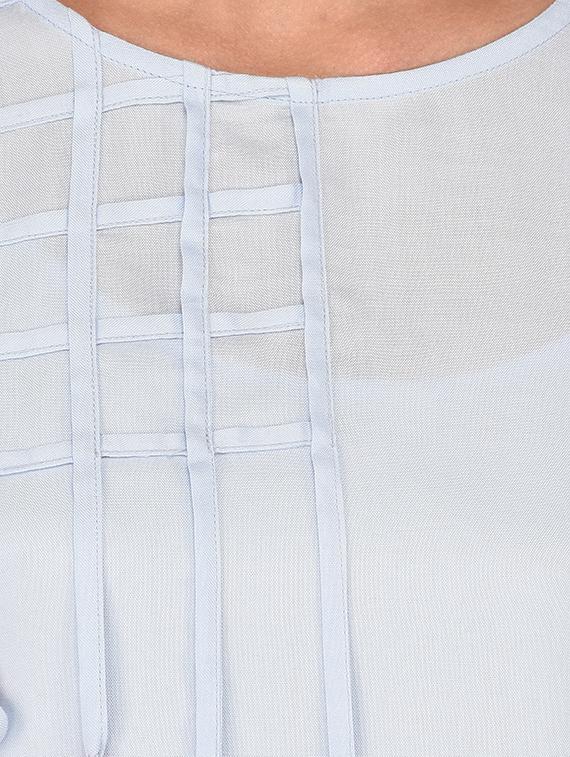 solid a-line kurta - 16700780 - Zoom Image - 4