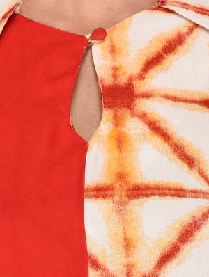 printed flared kurta - 16700787 - Standard Image - 4