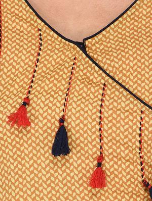 printed flared kurta - 16700794 - Standard Image - 4