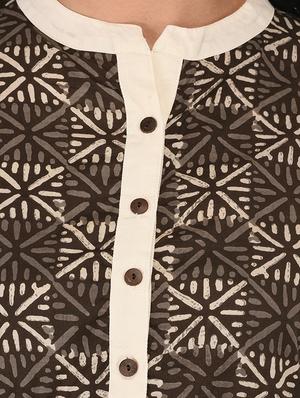 printed flared kurta - 16700800 - Standard Image - 4