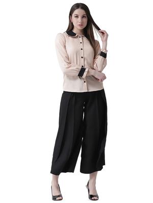 contrast detail peterpan collar shirt - 16700829 - Standard Image - 4