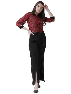 cut out sleeved printed shirt - 16700833 - Standard Image - 4