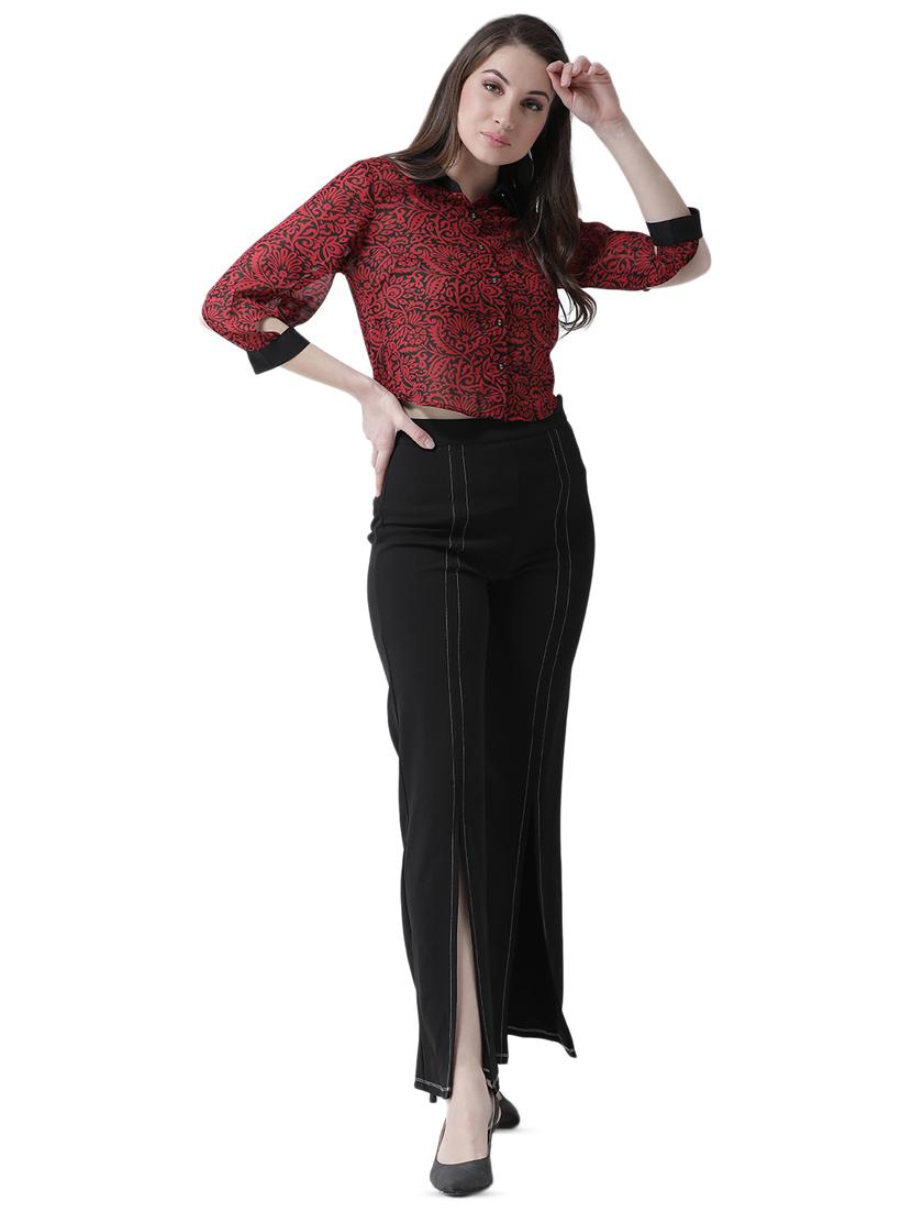 cut out sleeved printed shirt - 16700833 - Zoom Image - 4