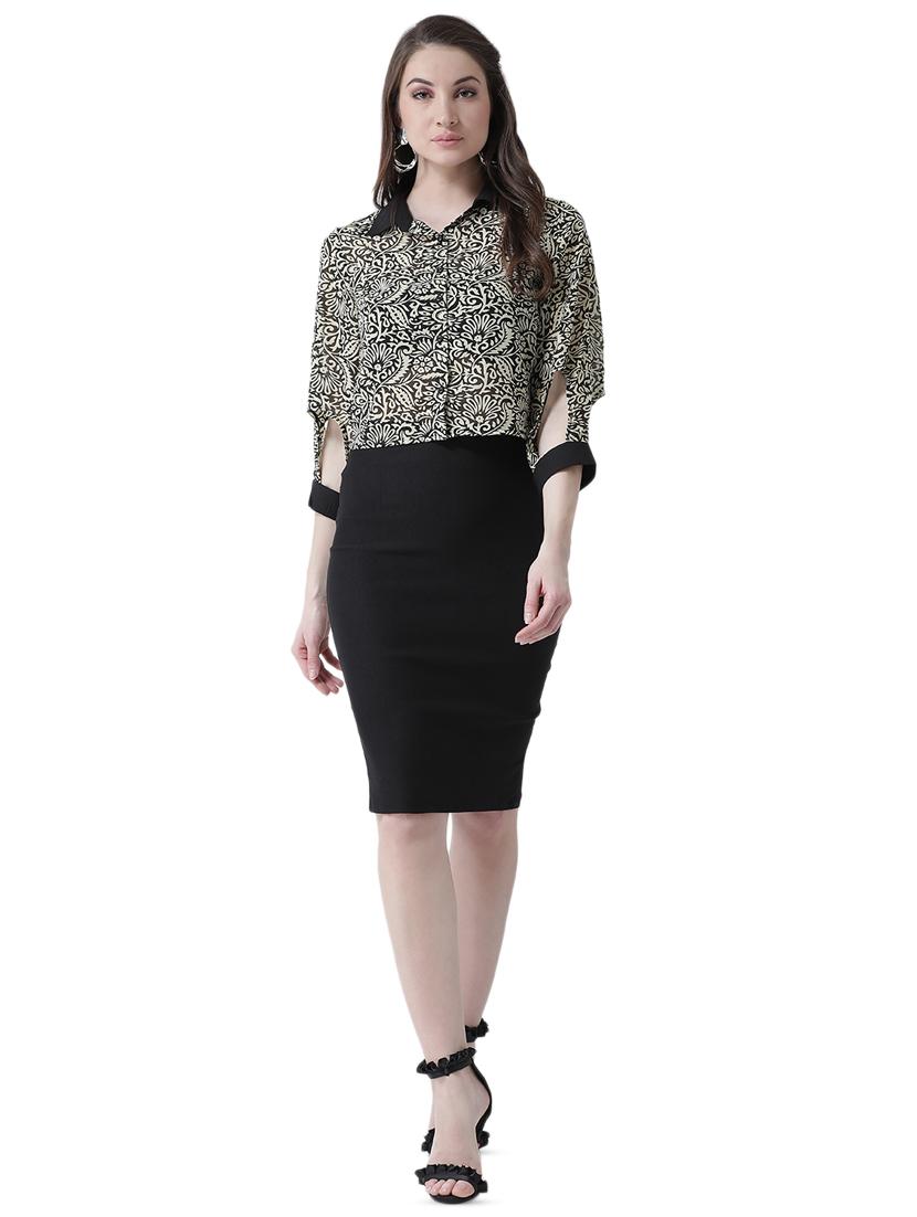 cut out sleeved floral shirt - 16700834 - Zoom Image - 4