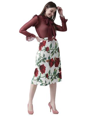 tie up neck frill detail shirt - 16700835 - Standard Image - 4